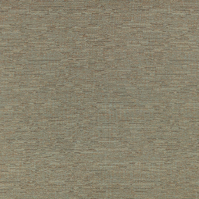 Muted jadeite-green woven textile with fine horizontal taupe and grey striations