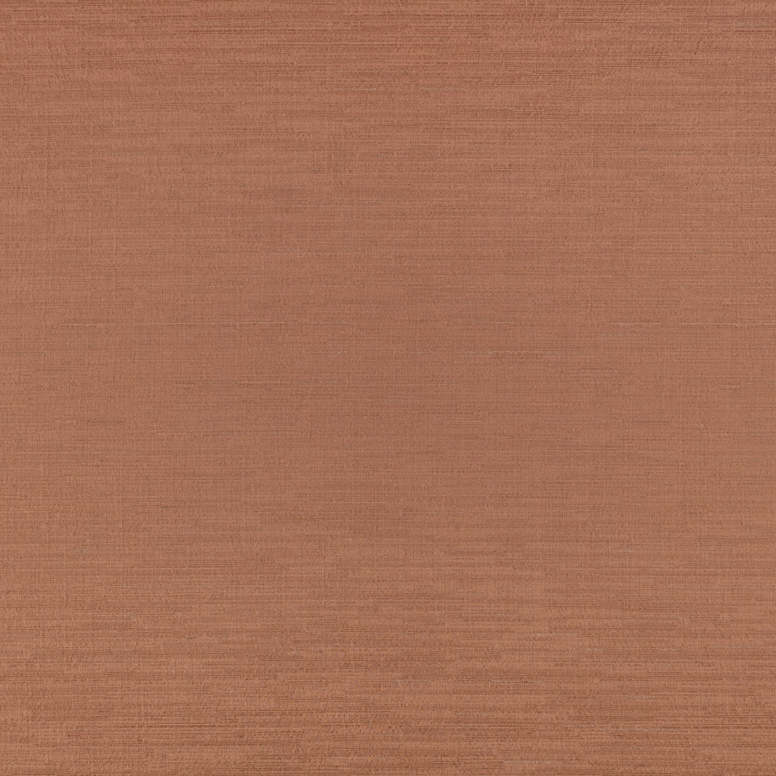 Warm copper terracotta textile with fine horizontal woven grain and subtle tonal variation