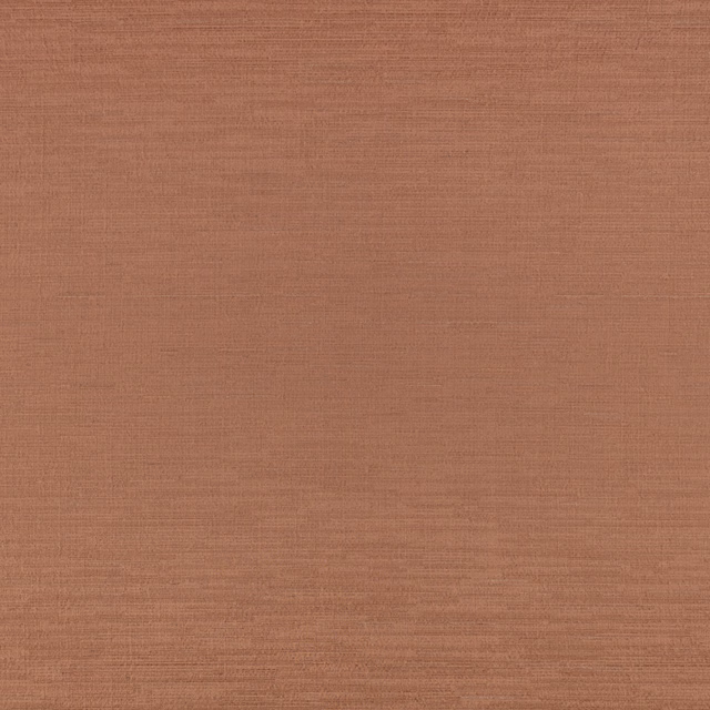 Warm copper terracotta textile with fine horizontal woven grain and subtle tonal variation