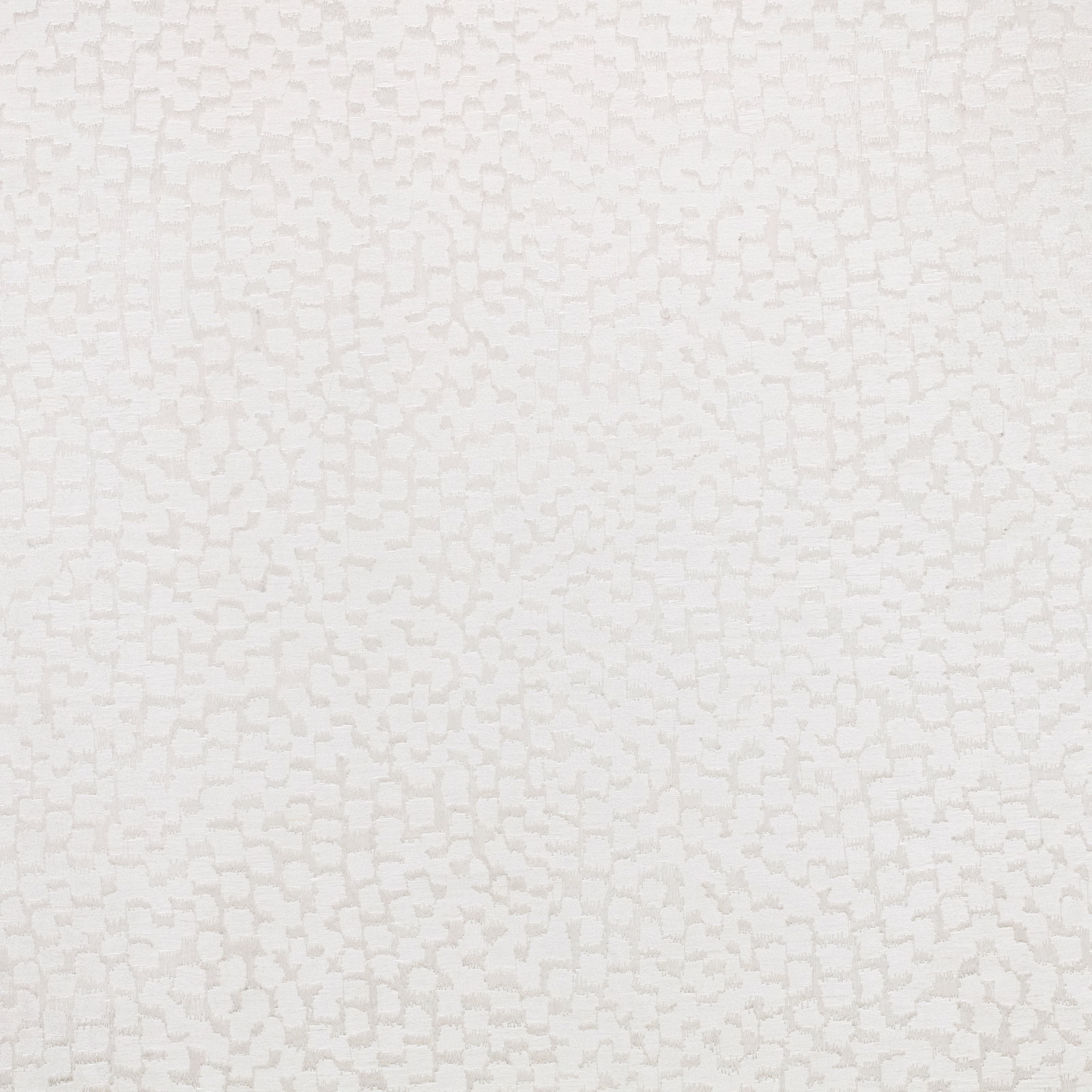 Pale ivory Zardozi fabric with softly raised, irregular block-like woven texture