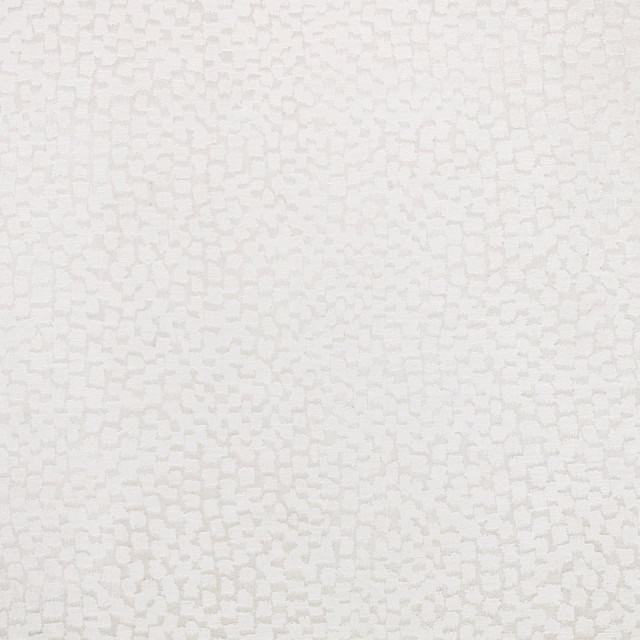 Pale ivory Zardozi fabric with softly raised, irregular block-like woven texture