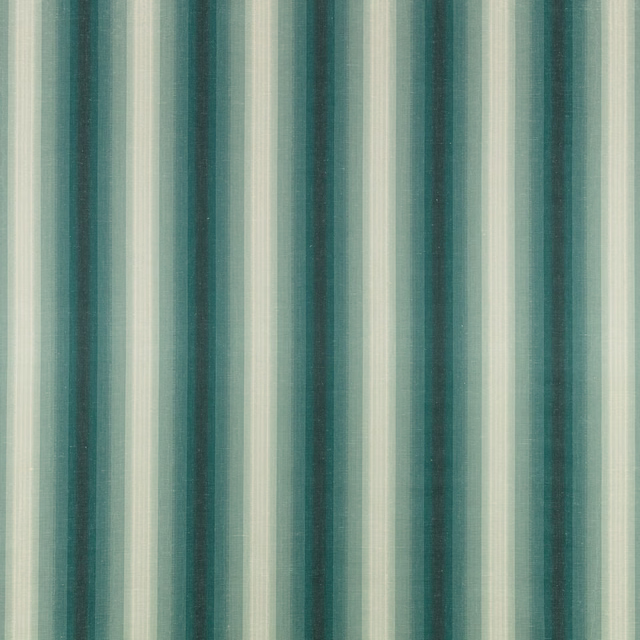 Muted teal and pale mint vertical stripes with a fine woven texture