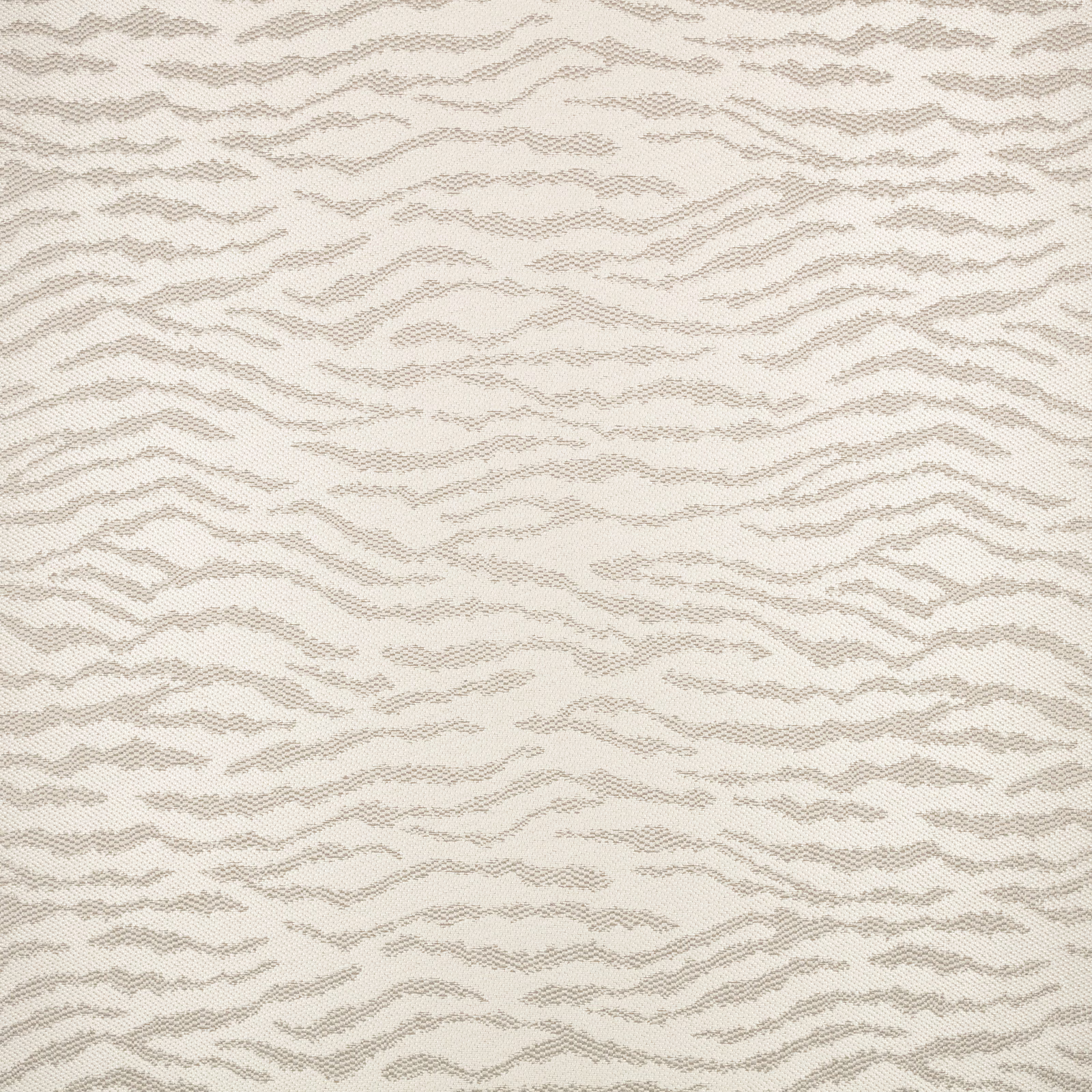 Ivory cream woven swatch with fine taupe irregular horizontal wave striations