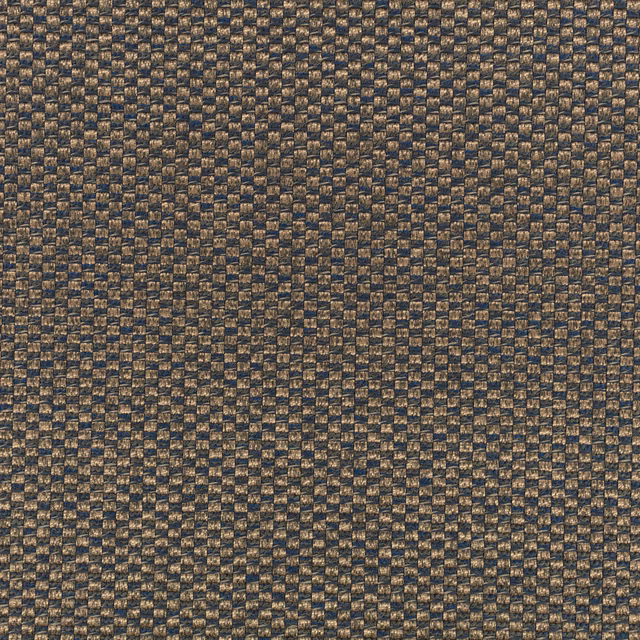 Charcoal navy upholstery weave with tiny bronze geometric flecks and raised texture