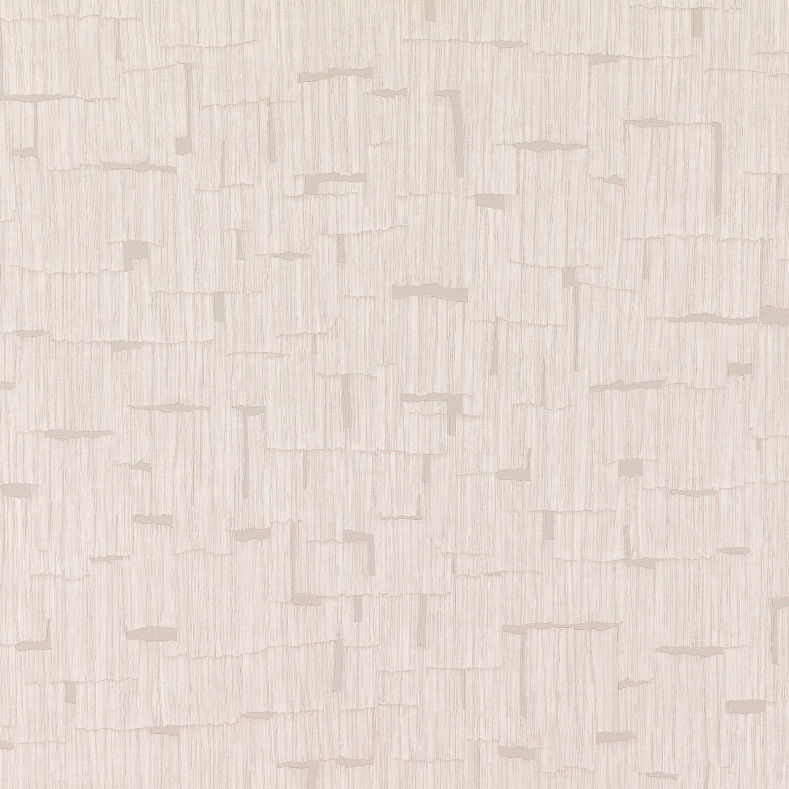Pale alabaster wallpaper with vertical striations and broken taupe-grey geometric marks