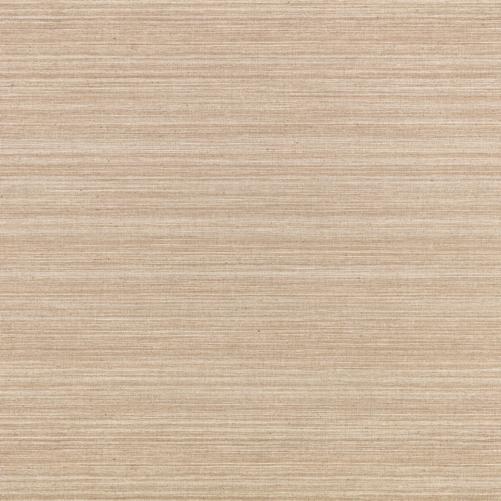 Warm beige wallpaper with fine horizontal striations and a fibrous stucco texture