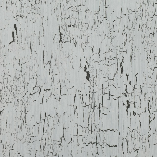 Icy blue-grey wallpaper with charcoal vertical crackle and weathered timber-like markings