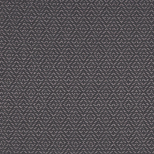 Deep seal grey woven textile with tiny pale dashes in repeating zigzag bands