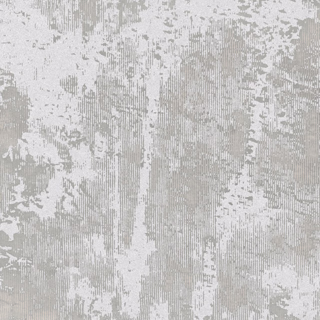 Pale frost-grey wallpaper with distressed white marks and fine vertical striations