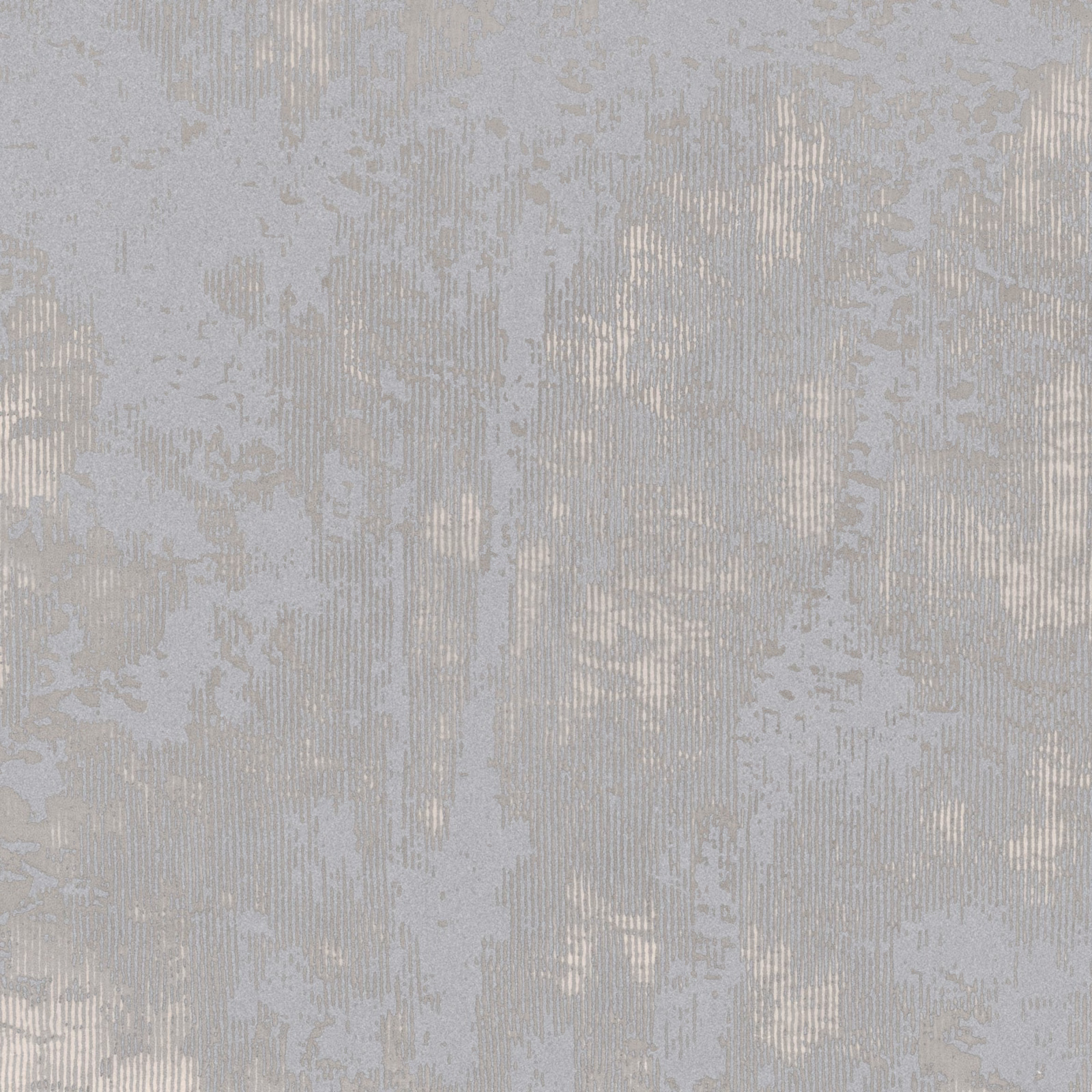 Pale glacier blue-grey wallpaper with distressed vertical striations and mottled tonal markings