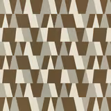 Arku Olive fabric with olive-brown, cream and pale-grey angular geometric blocks