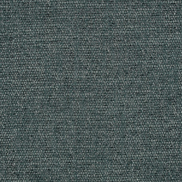 Dense shadow-blue-green woven fabric with charcoal flecks and pebbled texture
