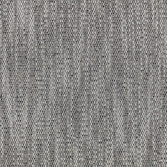Close-up of cool grey Ocro Thunder fabric with dense mottled charcoal woven texture