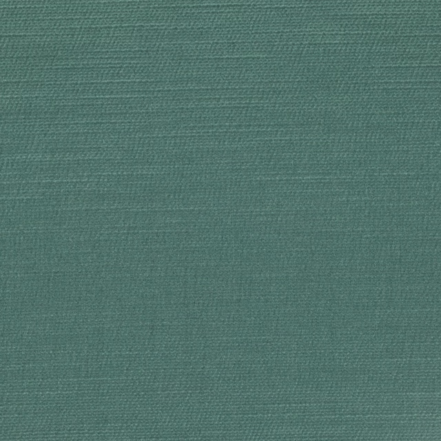 Muted teal-green woven fabric with fine horizontal slubs and softly heathered texture