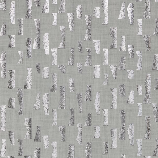Cool pewter wallpaper with chalk-white irregular vertical marks and subtle horizontal texture