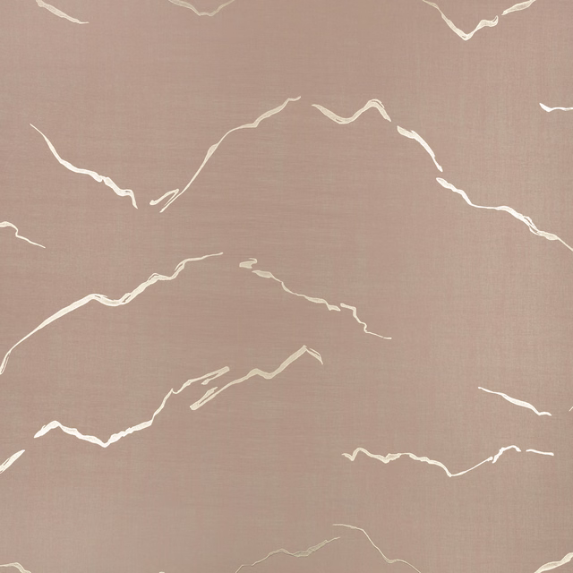 Muted taupe wallpaper with scattered ivory, mineral-like crack lines and subtle grain