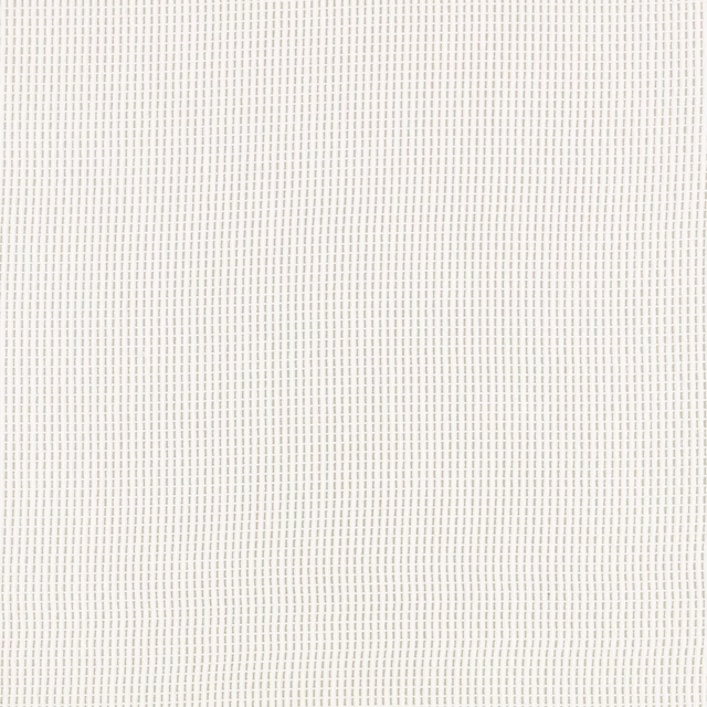 Warm ivory outdoor textile with a fine grey-beige woven grid
