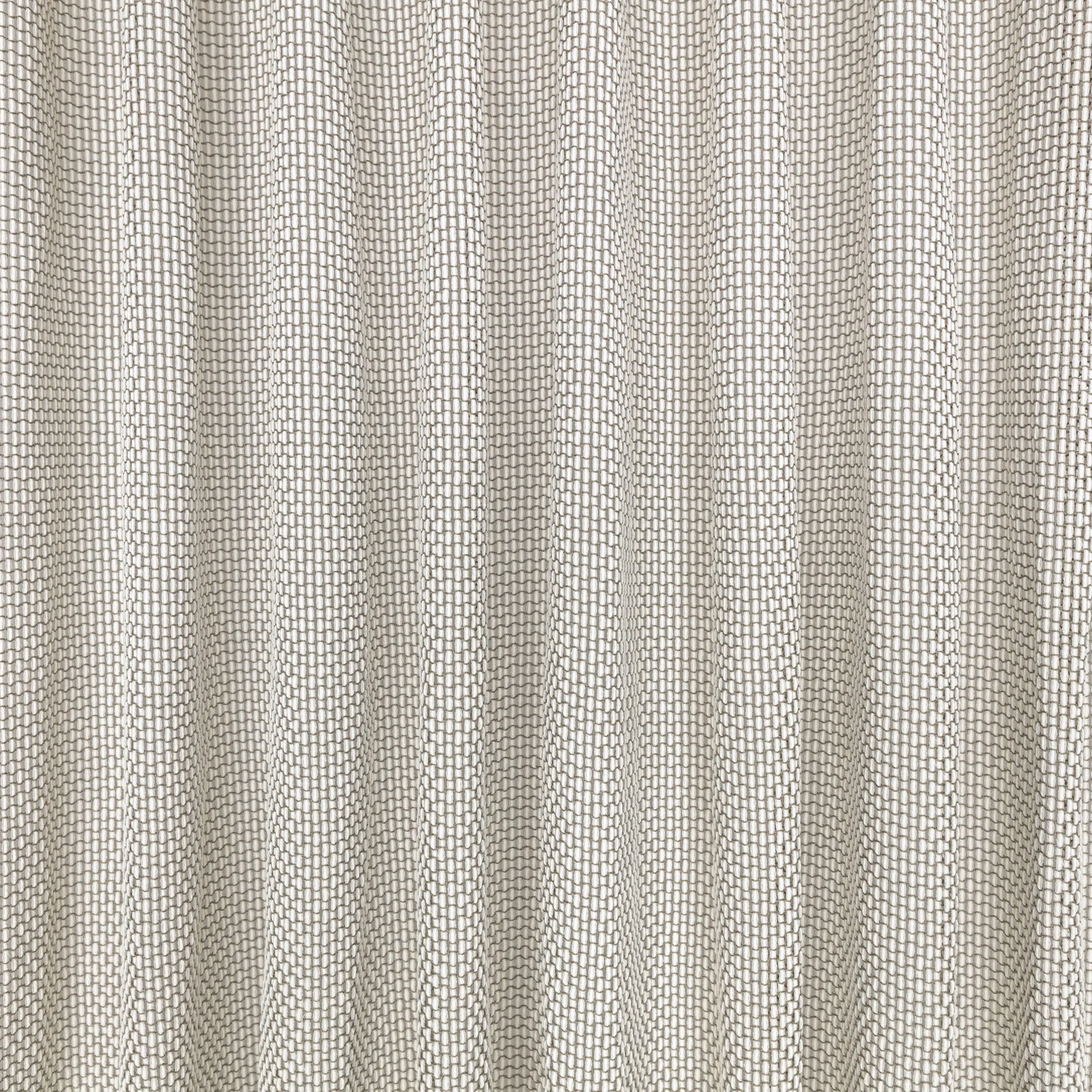 Pale greige Soapstone textile with tiny open grid weave in vertical folds