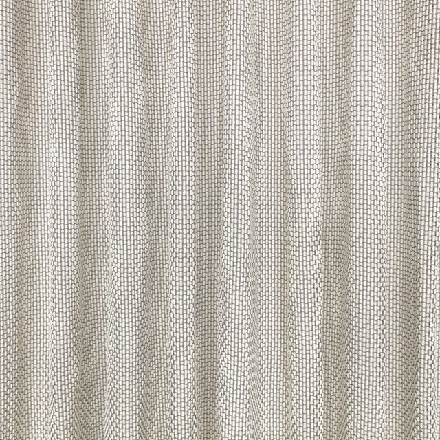 Pale greige Soapstone textile with tiny open grid weave in vertical folds
