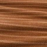 Warm Mehndi-brown outdoor weave with horizontal checks and raised textured bands