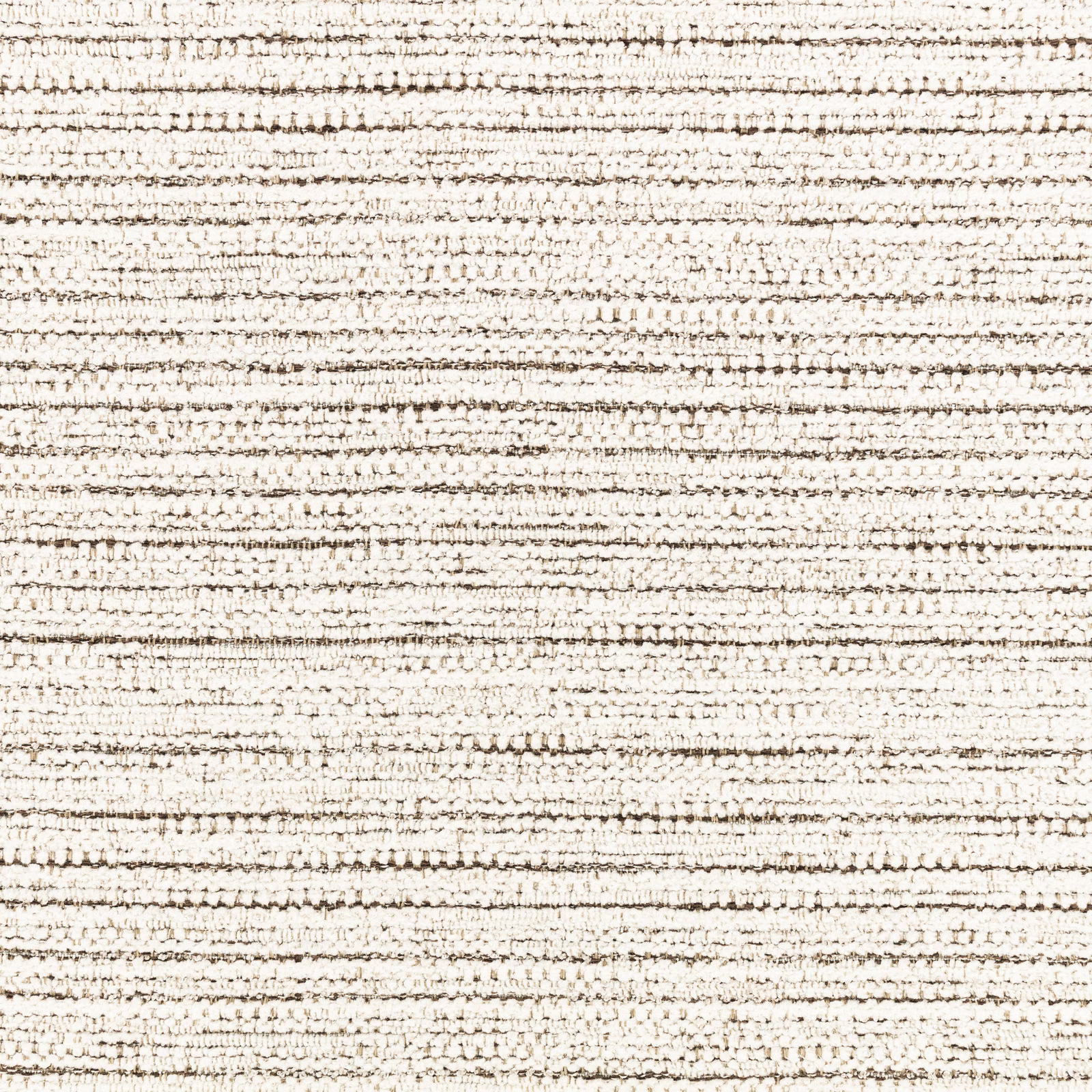 Warm ivory outdoor weave with irregular taupe horizontal flecks and tactile loops