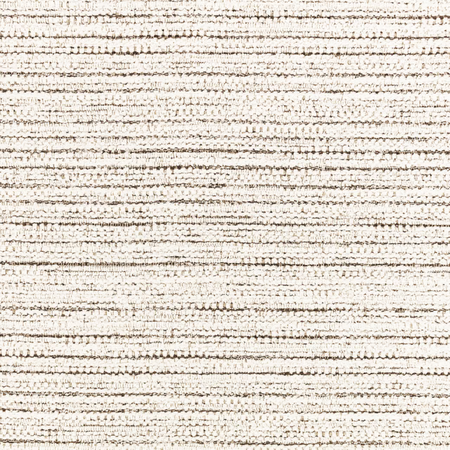 Warm ivory outdoor weave with irregular taupe horizontal flecks and tactile loops