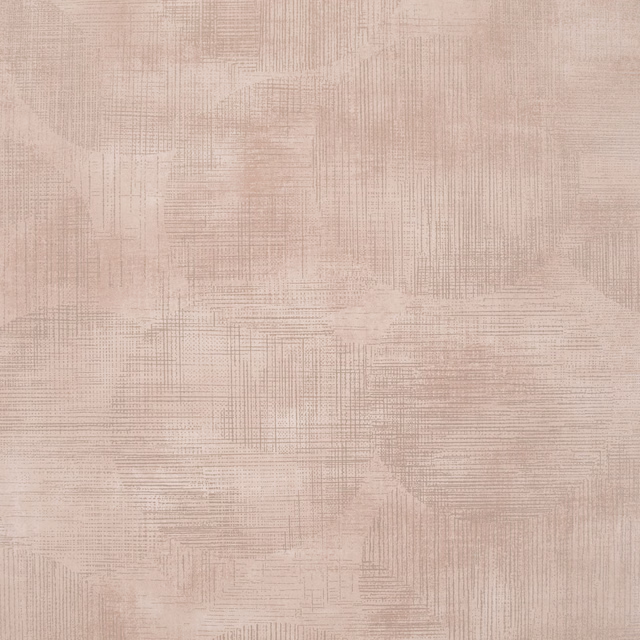 Pale blush-pink wallpaper with soft geometric blocks and fine crosshatched lines