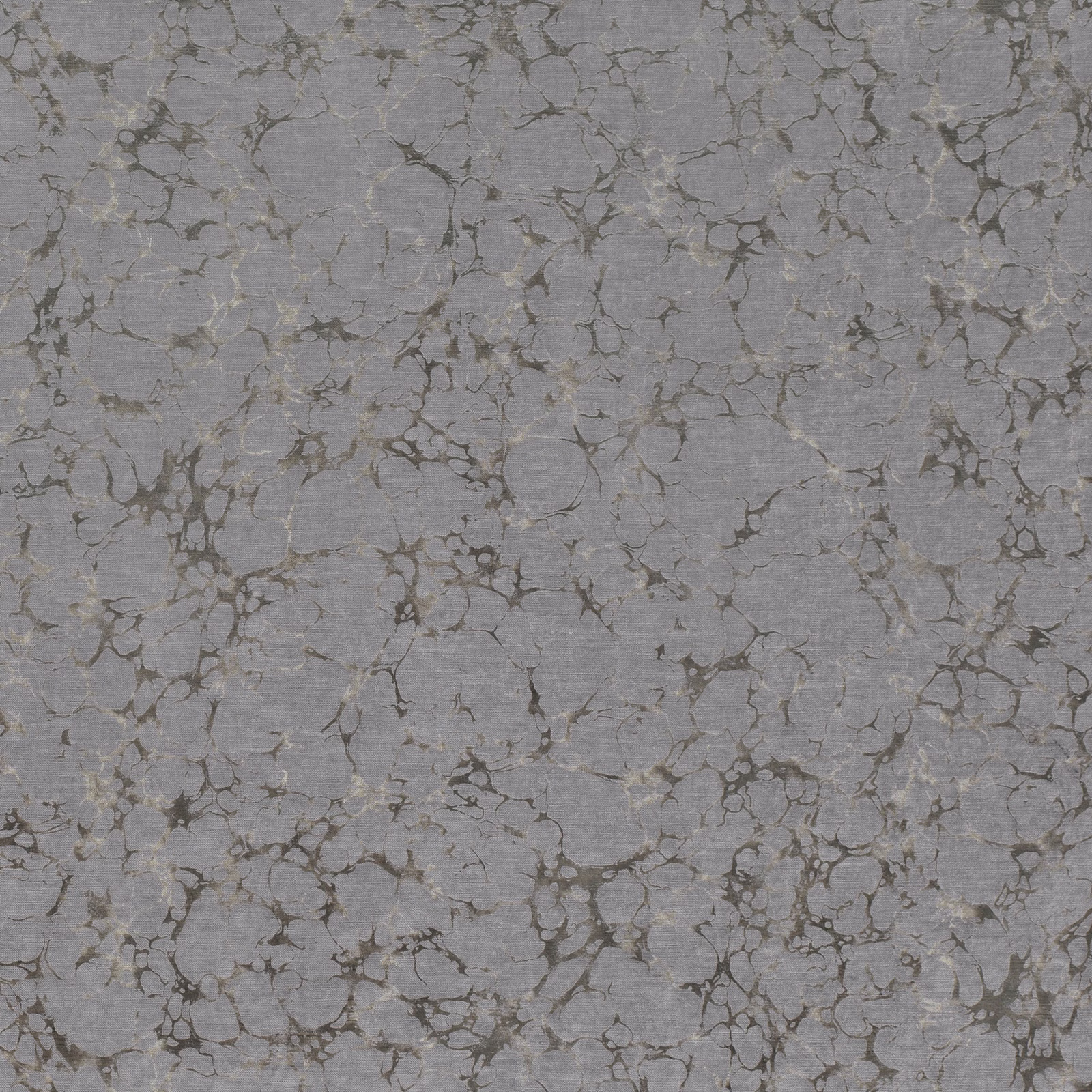 Cool zinc-grey textile with fine dark mineral crackle veining and a softly woven surface