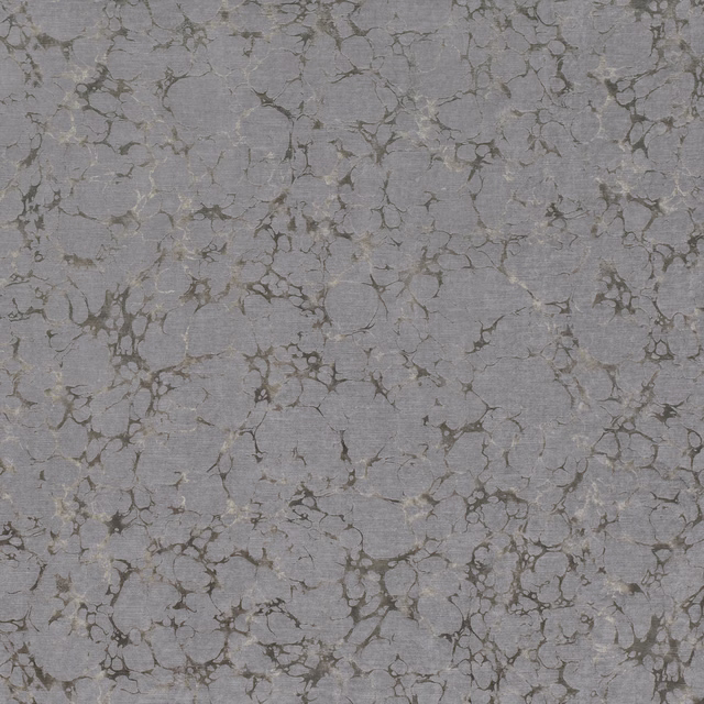 Cool zinc-grey textile with fine dark mineral crackle veining and a softly woven surface