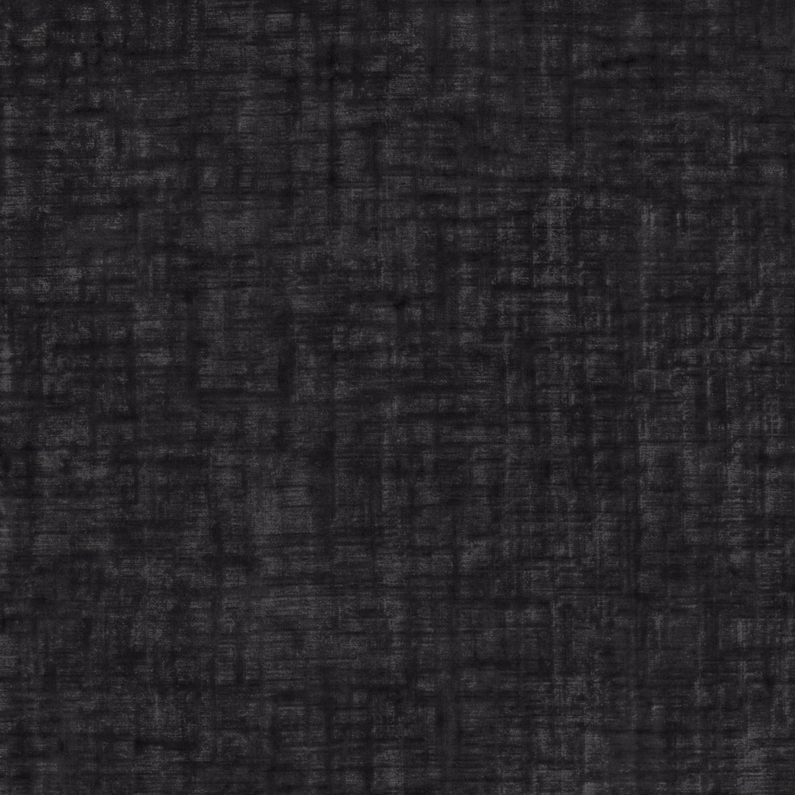 Charcoal-black textile with irregular crosshatched striations and softly mottled woven texture