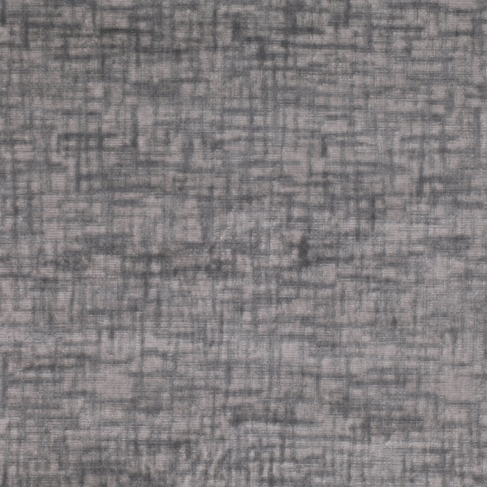 Cool glacier grey fabric with layered charcoal crosshatch weave and mottled texture