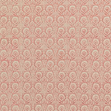 Blush linen-cotton ground with dense fuchsia paisley-floral trails