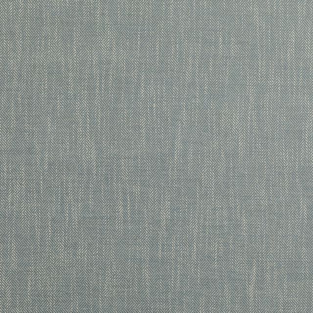 Close view of muted soft blue-grey fabric with a tiny diagonal lattice