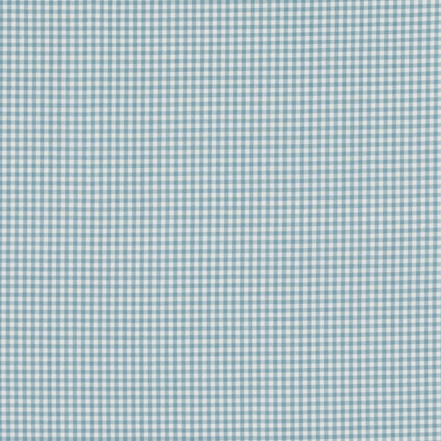 Pale aqua and white 1cm gingham with a softly woven cotton surface
