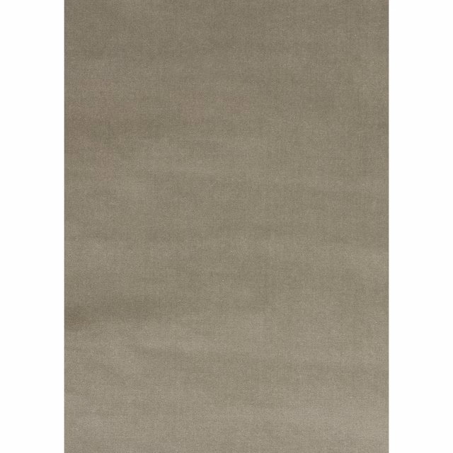 Close-up of softly textured pewter taupe weave with subtle horizontal tonal bands