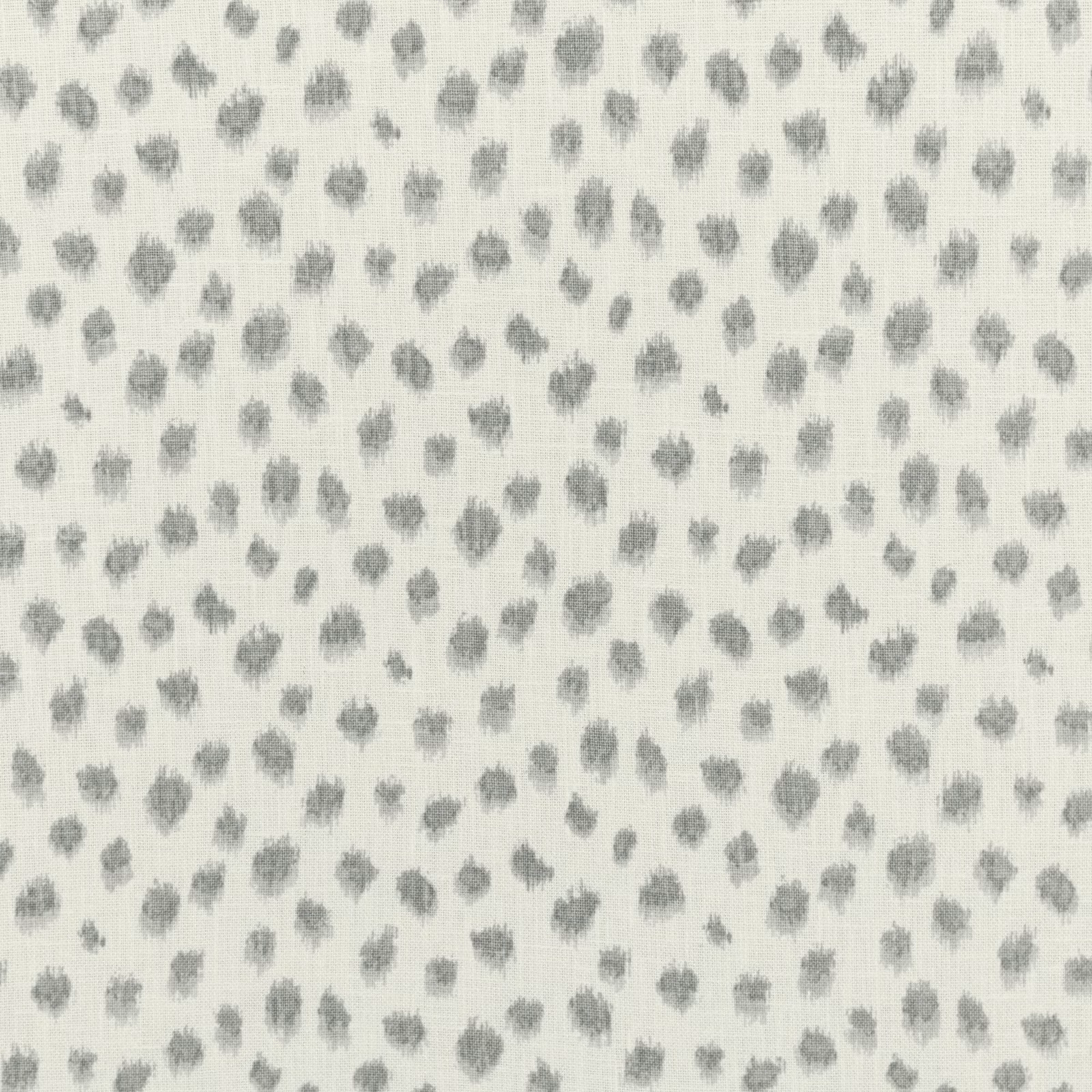 Ivory textile with scattered soft-grey brush-mark motifs in a small repeat