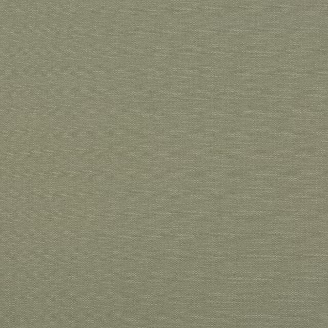 Muted fern-green plain woven fabric swatch with fine horizontal texture