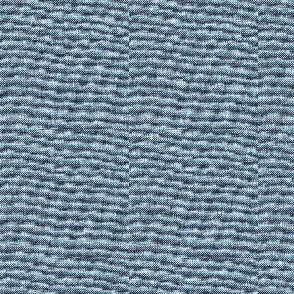 Close view of muted indigo blue fabric with a fine mottled crossweave
