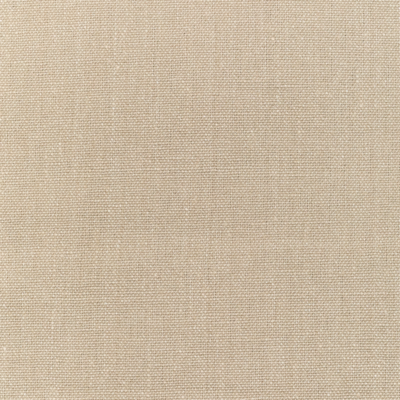 Warm oatmeal linen with a fine, even plain weave and softly varied threads