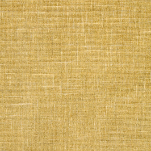 Warm golden chartreuse woven fabric with fine pale crosshatch texture