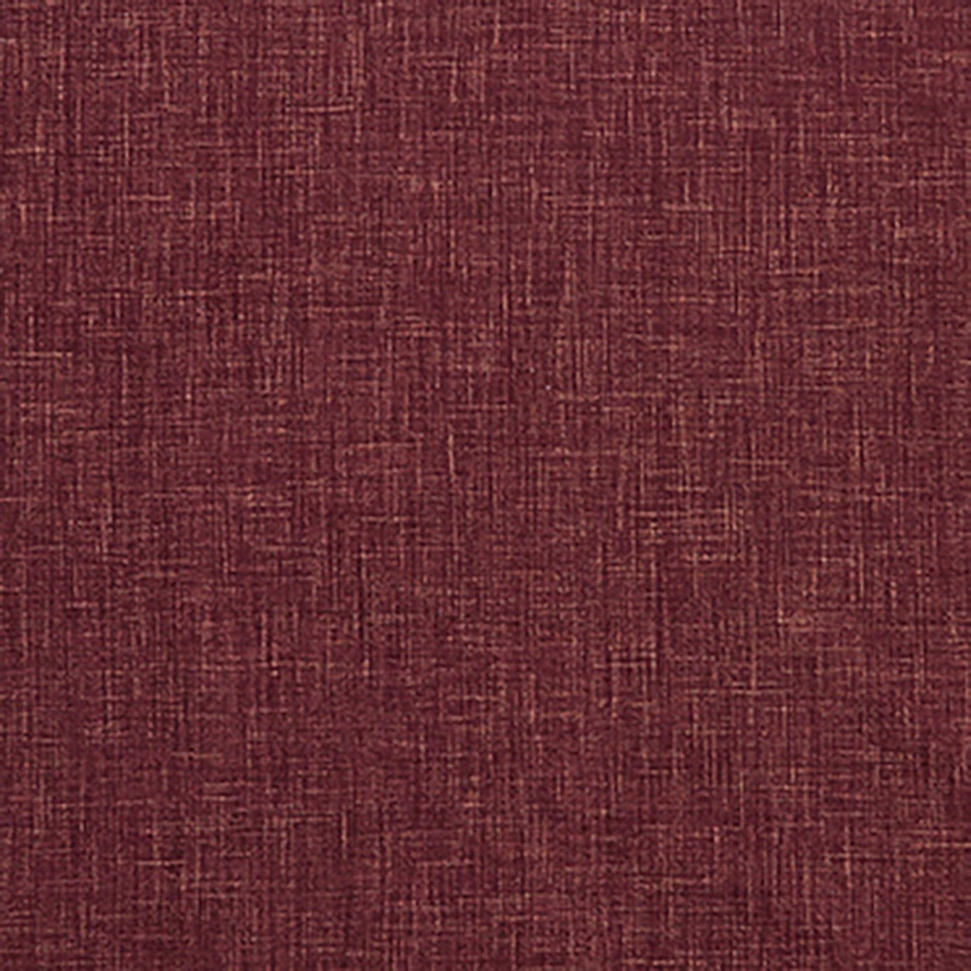 Deep damson plum woven fabric with irregular crosshatch slub texture