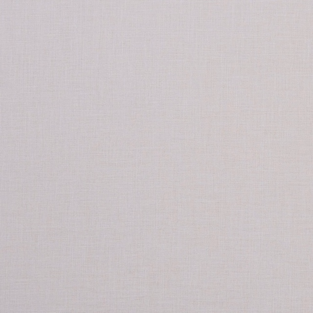 Close-up of soft ivory plain weave with fine grey-beige crosshatch texture