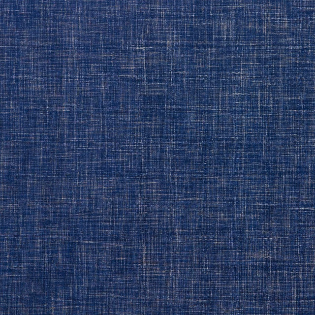 Deep midnight-blue upholstery fabric with dense irregular crosshatch weave and subtle lighter flecks