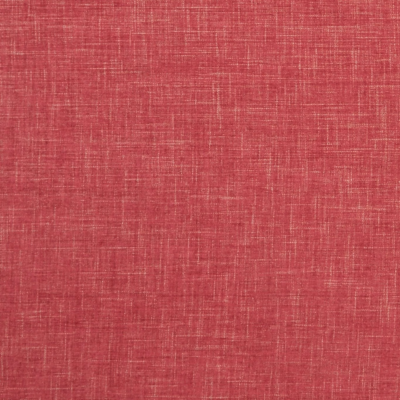 Deep raspberry red woven upholstery fabric with irregular lighter crosshatch threads