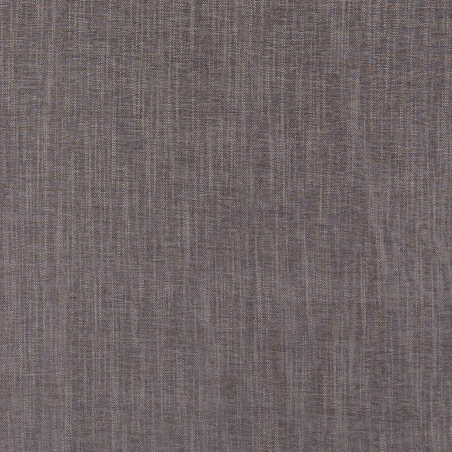 Warm charcoal-grey plain weave with fine crosshatch texture and taupe flecks