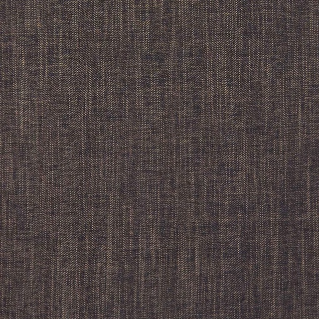 Close-up of deep charcoal-brown woven fabric with fine vertical striations and tonal flecks