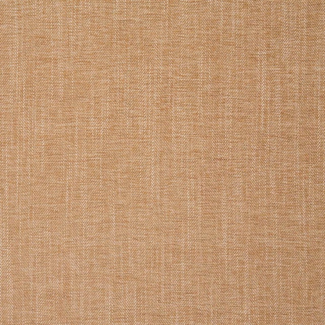 Warm pecan-brown upholstery weave showing fine herringbone texture and subtle vertical striations