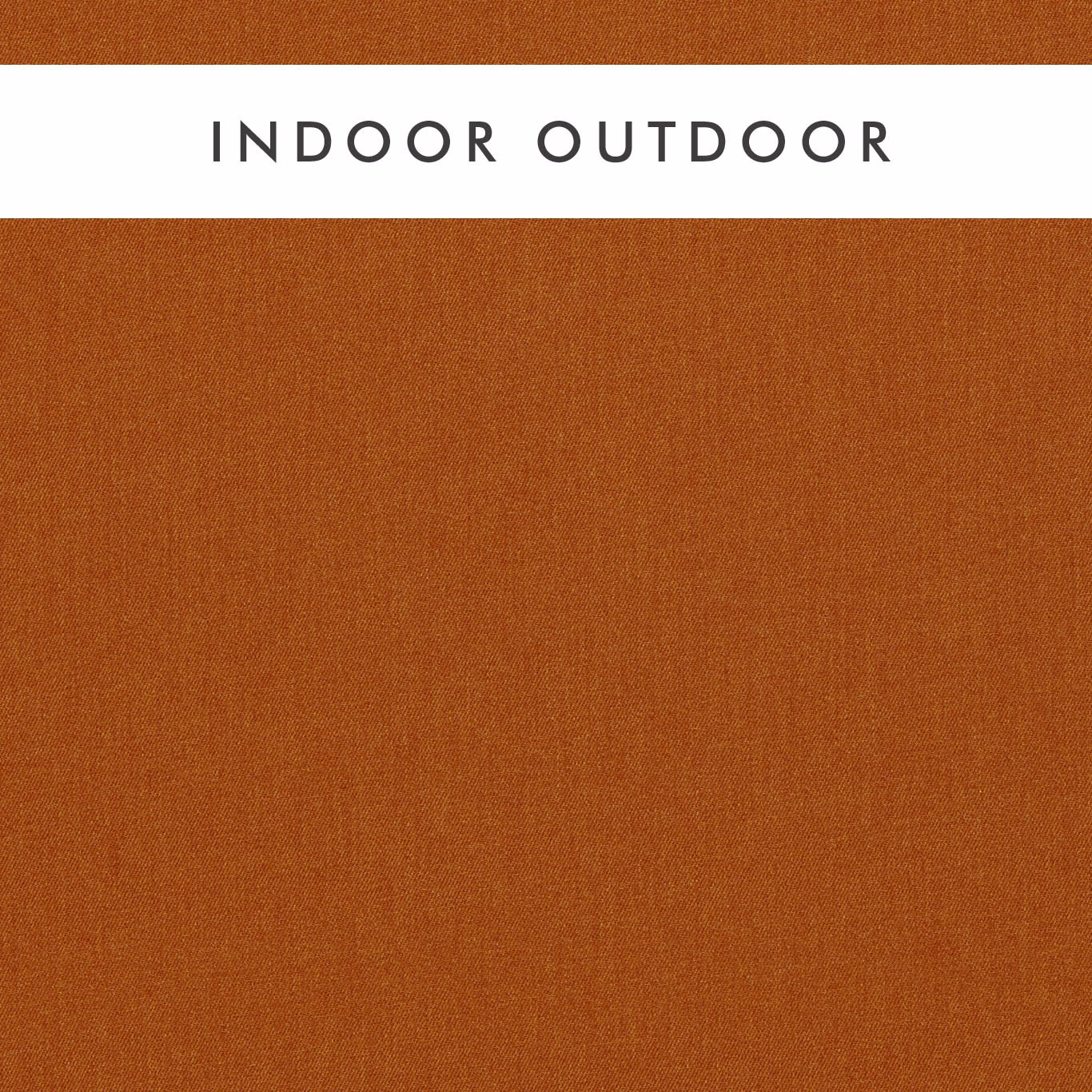 Burnt terracotta plain weave with fine vertical texture in an indoor outdoor swatch