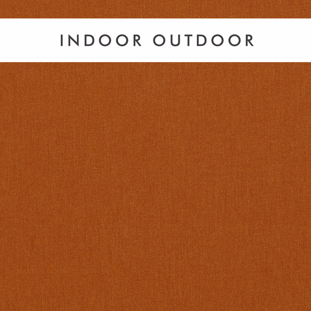 Burnt terracotta plain weave with fine vertical texture in an indoor outdoor swatch