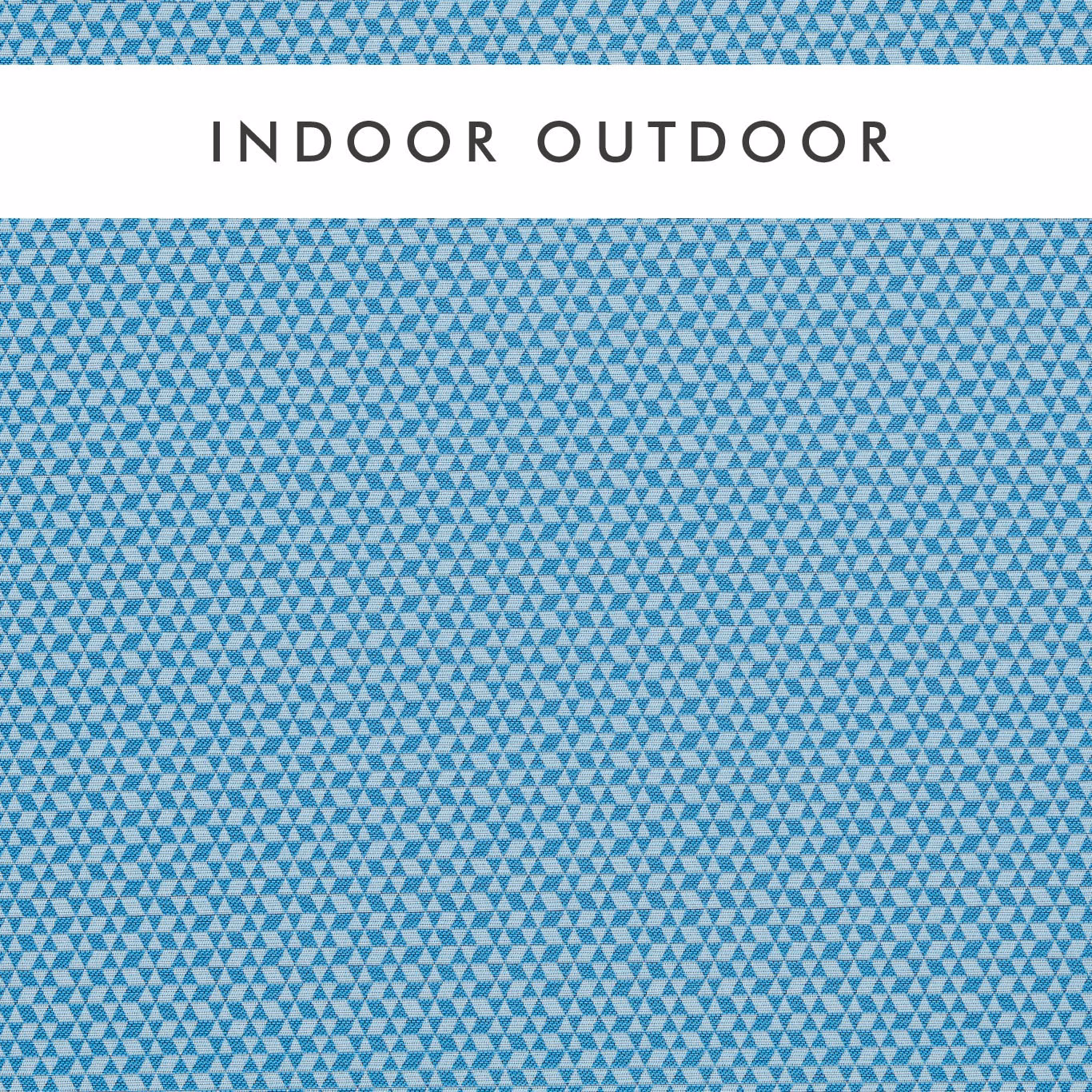 Cool aquamarine woven fabric with dense tiny pale triangular geometric marks